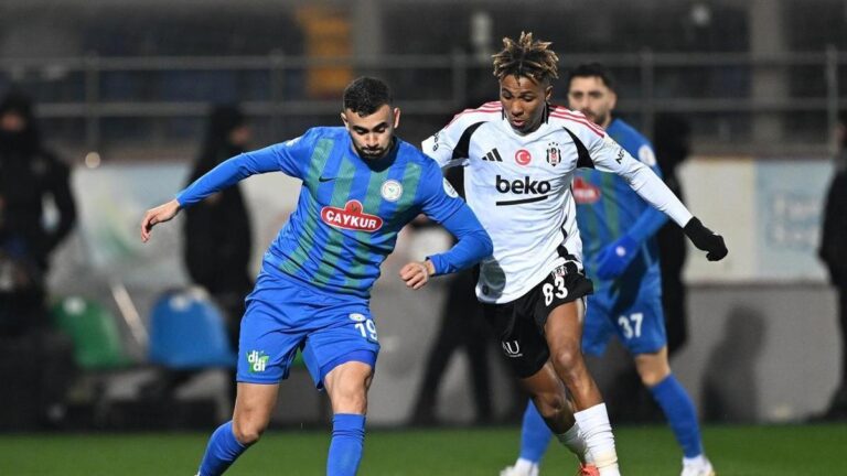 Beşiktaş puanları Çaykur Rizespor’la paylaştı