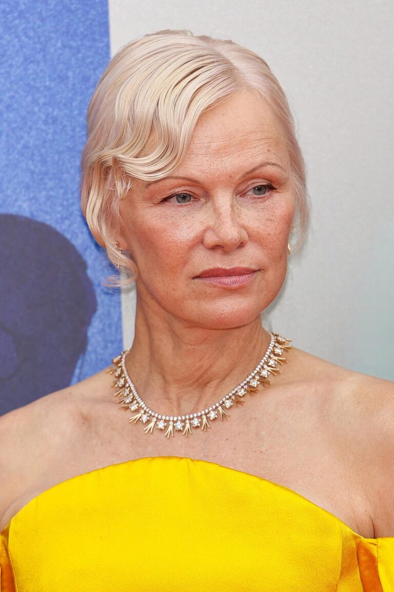 Pamela Anderson makyajı bırakmıştı! Geceye damga vurdu
